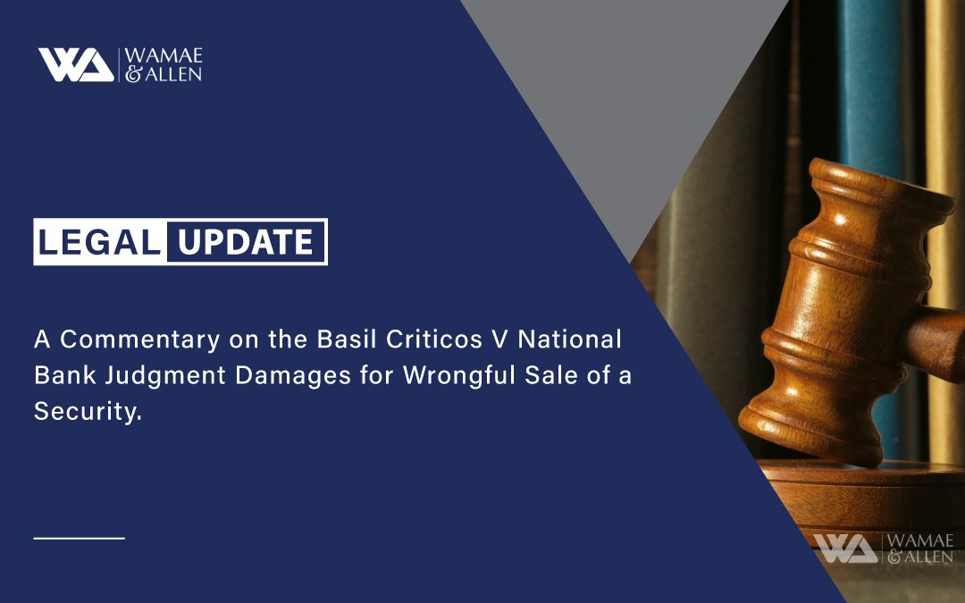 Basil Criticos V National Bank Judgment on damages worth Sh2.2 billion