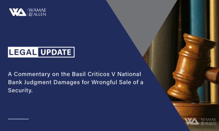 A Commentary on the Basil Criticos V National Bank Judgment: Damages for Wrongful Sale of a Security.