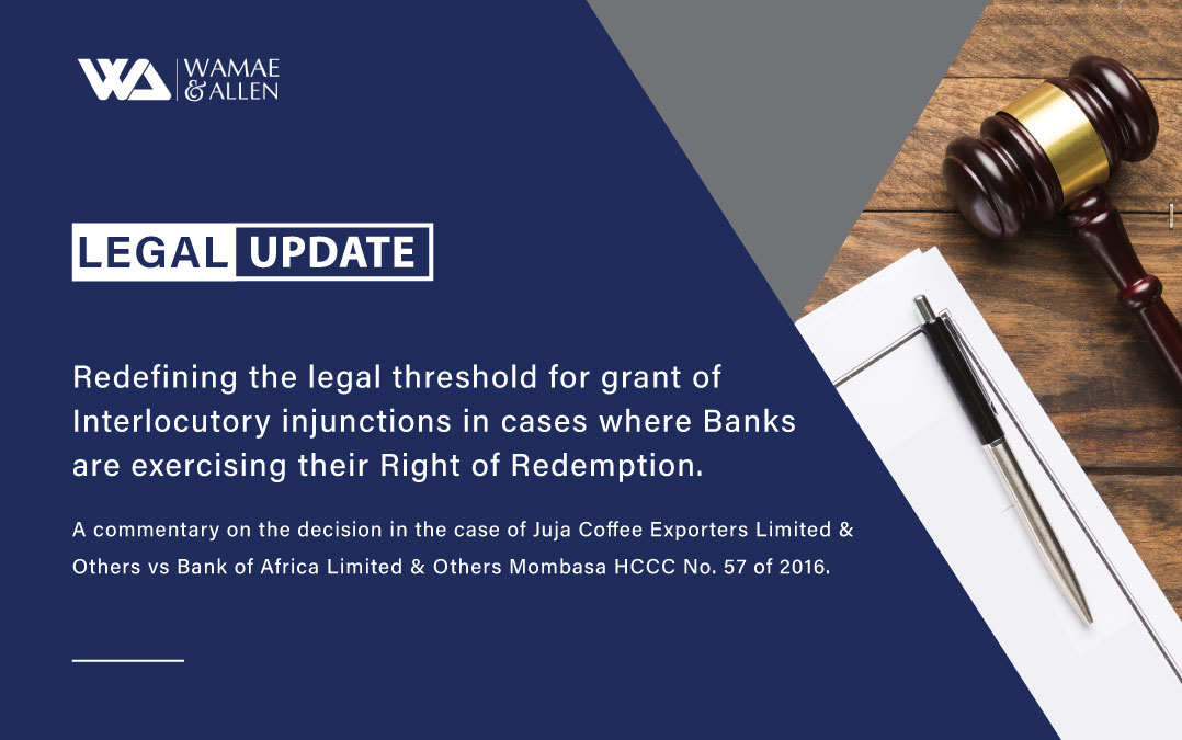 Redefining the legal threshold for grant of Interlocutory injunctions in cases where Banks are exercising their Right of Redemption