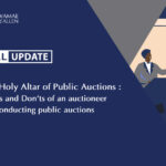 The Dos and Don’ts of an auctioneer while conducting public auctions
