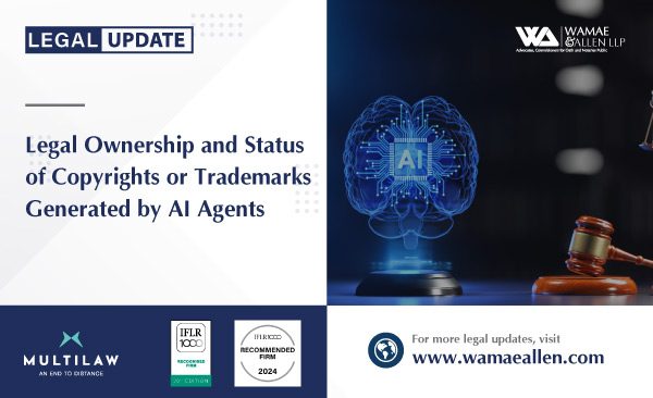 Legal Ownership and Status of Copyrights or Trademarks Generated by AI Agents