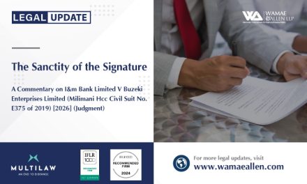 The Sanctity of the Signature A Commentary on I&m Bank Limited V Buzeki Enterprises Limited