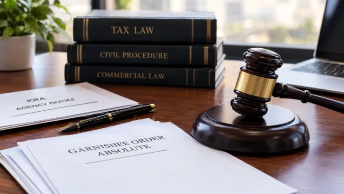 Garnishee proceedings in Kenya involving a KRA Agency Notice and garnishee order