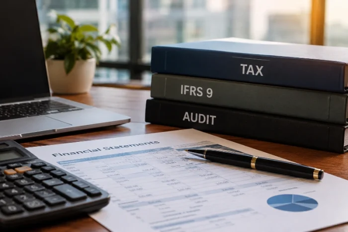 Financial statements and IFRS 9 accounting records illustrating the IM Bank tax dispute with KRA