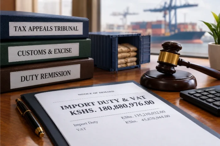 Duty remission in Kenya: customs documents and import duty liability for a subsidiary